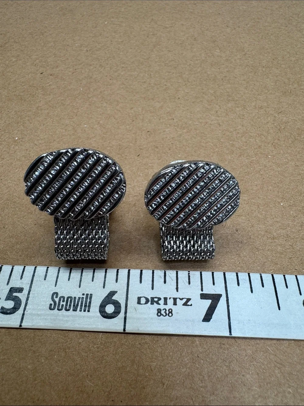 Set of 3 Vintage GoldTone and Silver tone cufflinks